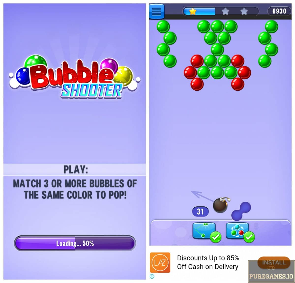 play bubble shooter online free