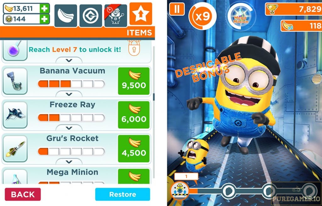 despicable me minion rush is an endless runner