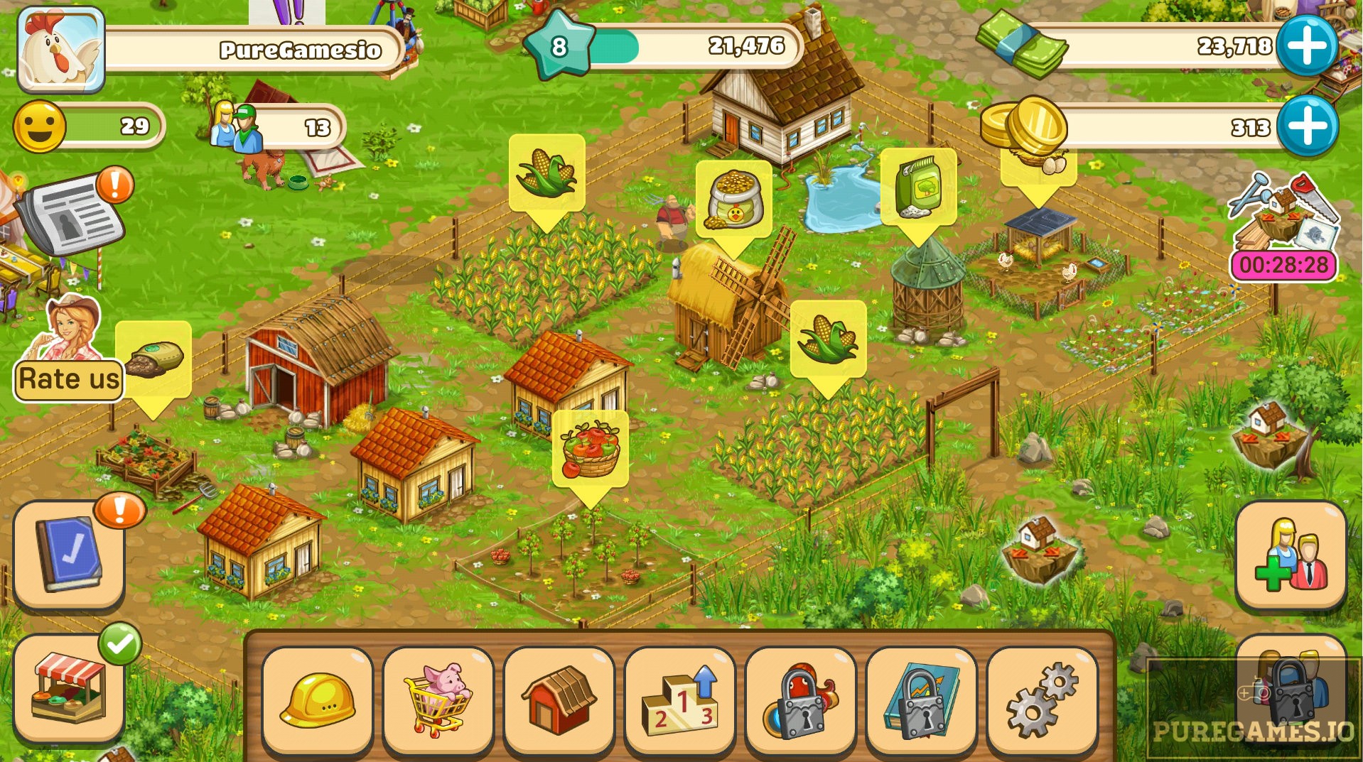 big farm mobile harvest game update