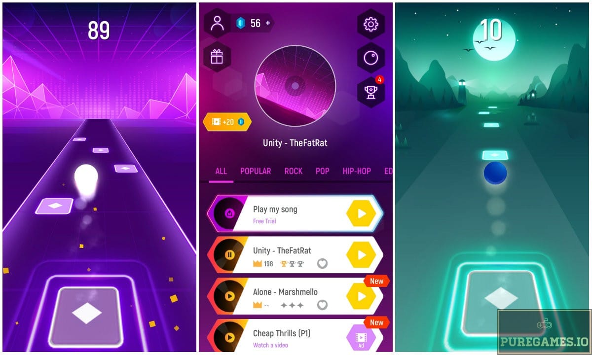 Download Tiles Hop For Android/iOS PureGames