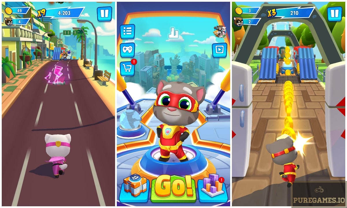 Download Talking Tom Hero Dash For Android/iOS PureGames