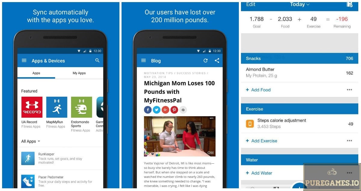 myfitnesspal on android
