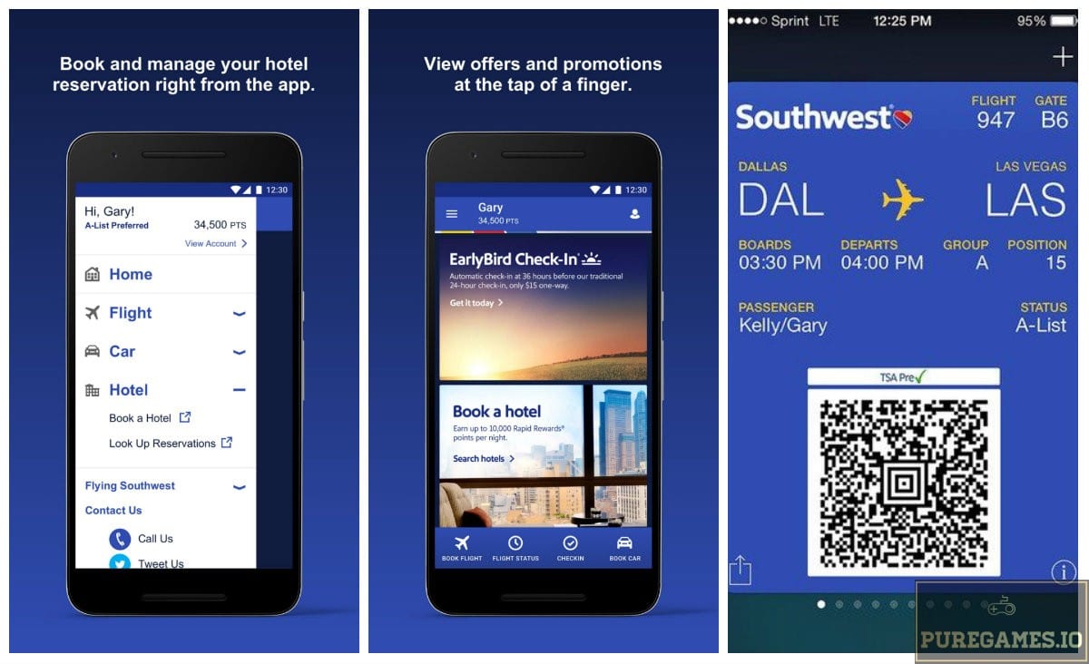 southwest airlines app